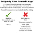 Load image into Gallery viewer, Burgundy Alum Tanned Latigo information card