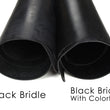 Load image into Gallery viewer, Black bridle colorfast vs noncolorfast