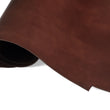 Load image into Gallery viewer, Rolled side of ChahinLeather Medium Brown Bridle Penetrated with Colorfast