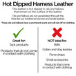Load image into Gallery viewer, Hot Dipped leather information