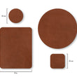Load image into Gallery viewer, Medium brown bridle mousepads and coasters