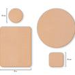 Load image into Gallery viewer, Natural tooling strap mousepads and coasters