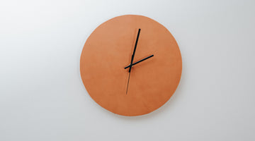 7 Step Leather Clock
