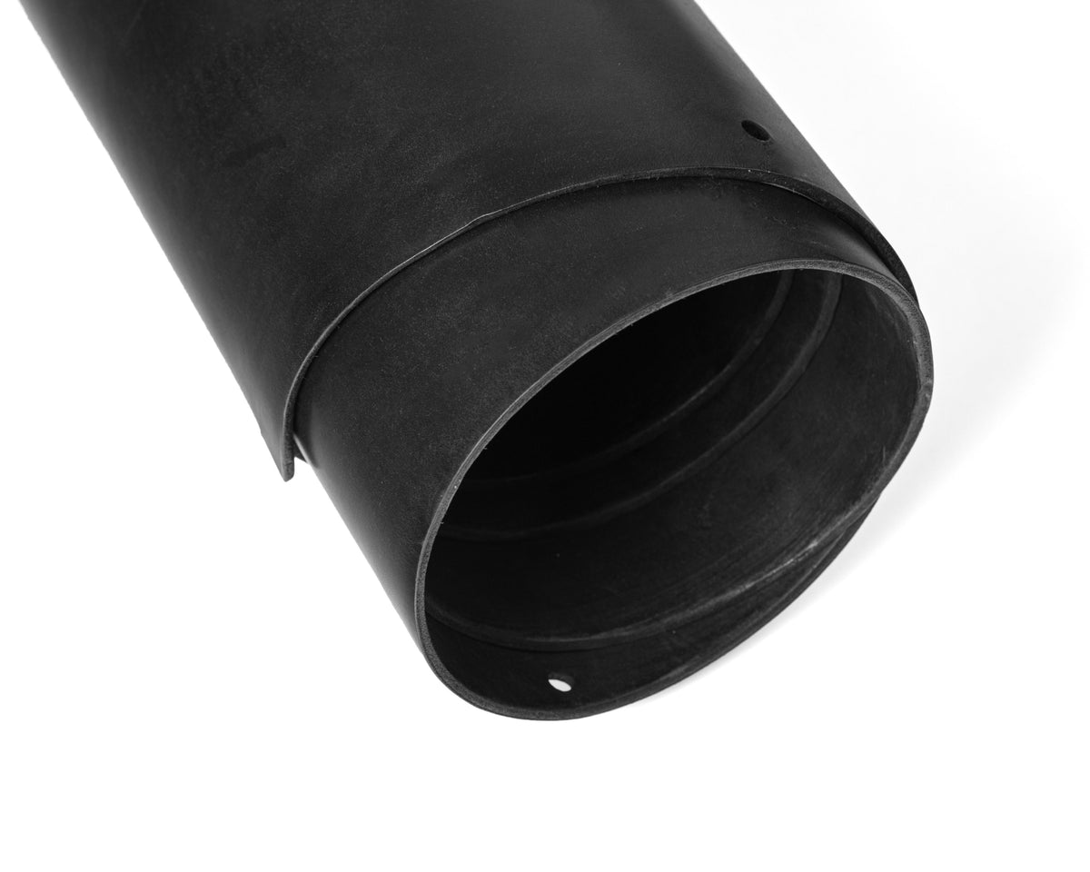 Rolled side of ChahinLeather Penetrated Black Bridle