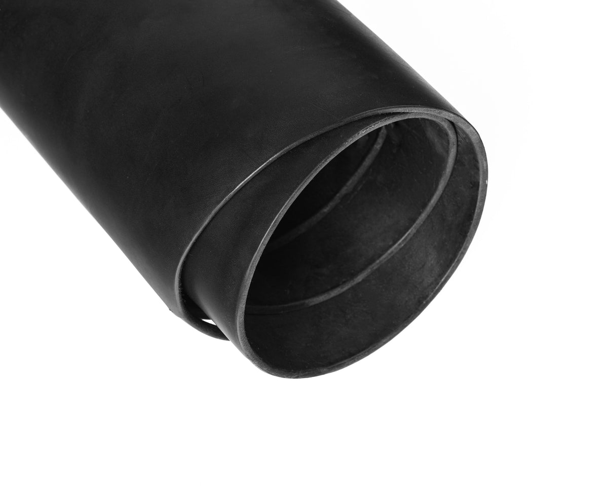 Close up of rolled ChahinLeather Black Harness