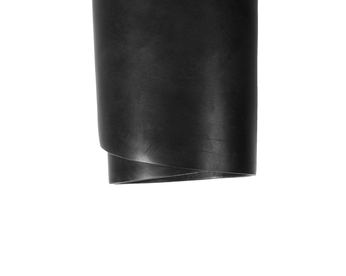 Close up of rolled ChahinLeather Black Harness