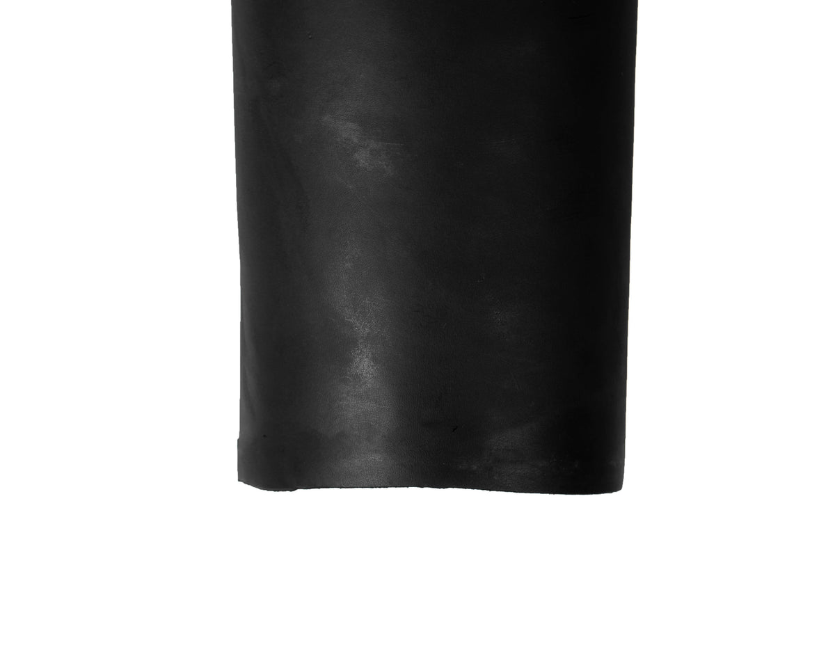 Close up of rolled ChahinLeather Black Skirting