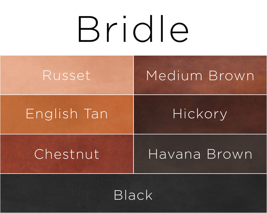 Medium Brown Bridle Leather | American Leather Direct