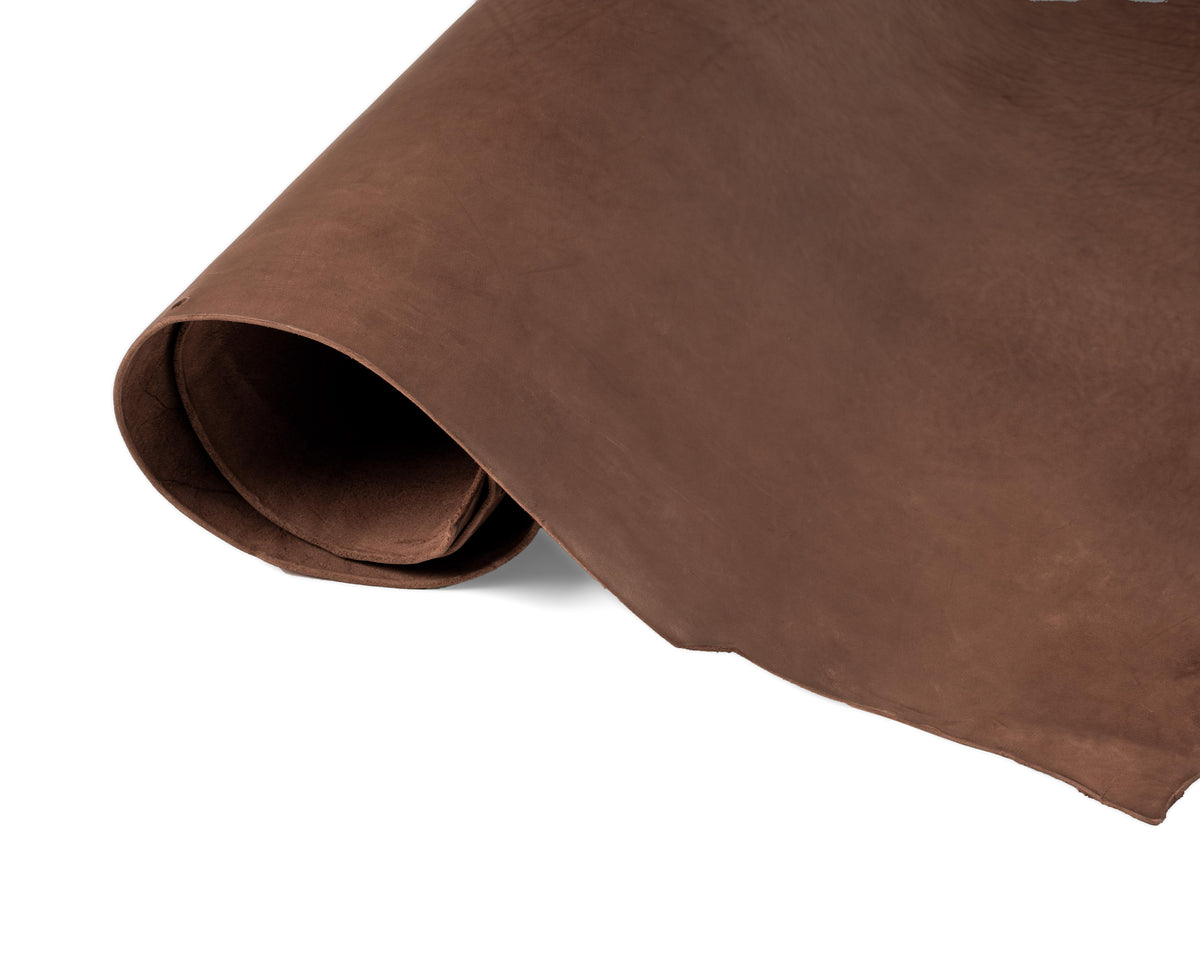 Rolled side of ChahinLeather Penetrated Brown Skirting