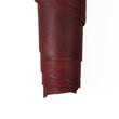 Load image into Gallery viewer, Close up of ChahinLeather Burgundy Alum Tanned Latigo
