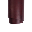 Load image into Gallery viewer, Close up Rolled Side of ChahinLeather Burgundy Latigo
