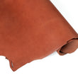 Load image into Gallery viewer, Rolled side of ChahinLeather Dark Chestnut Skirting
