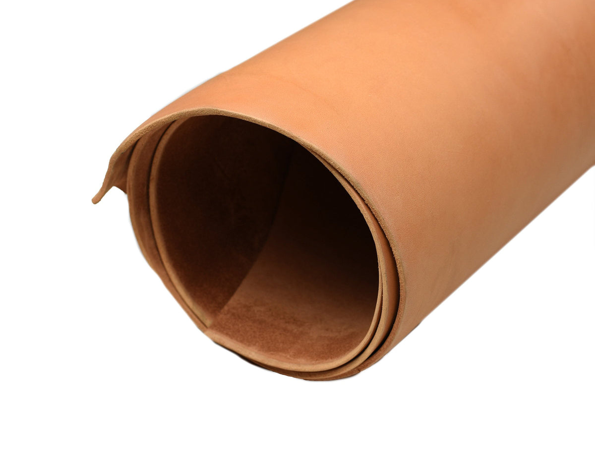 Close up of rolled ChahinLeather Golden Holster Strap