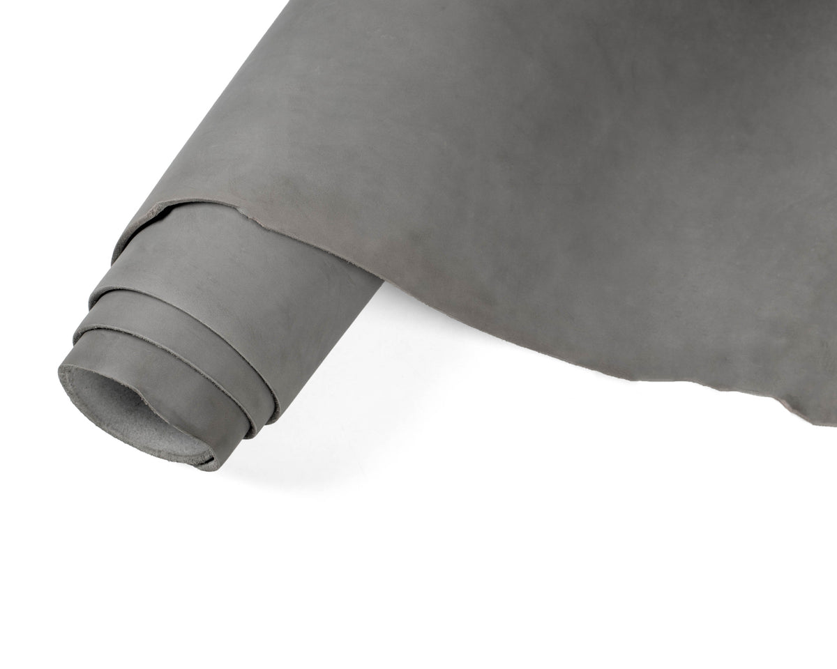 Rolled side of ChahinLeather Gray Skirting