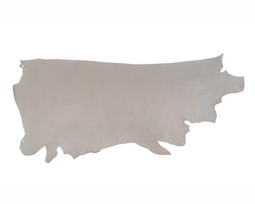 Full side of ChahinLeather Gray Tooling Strap