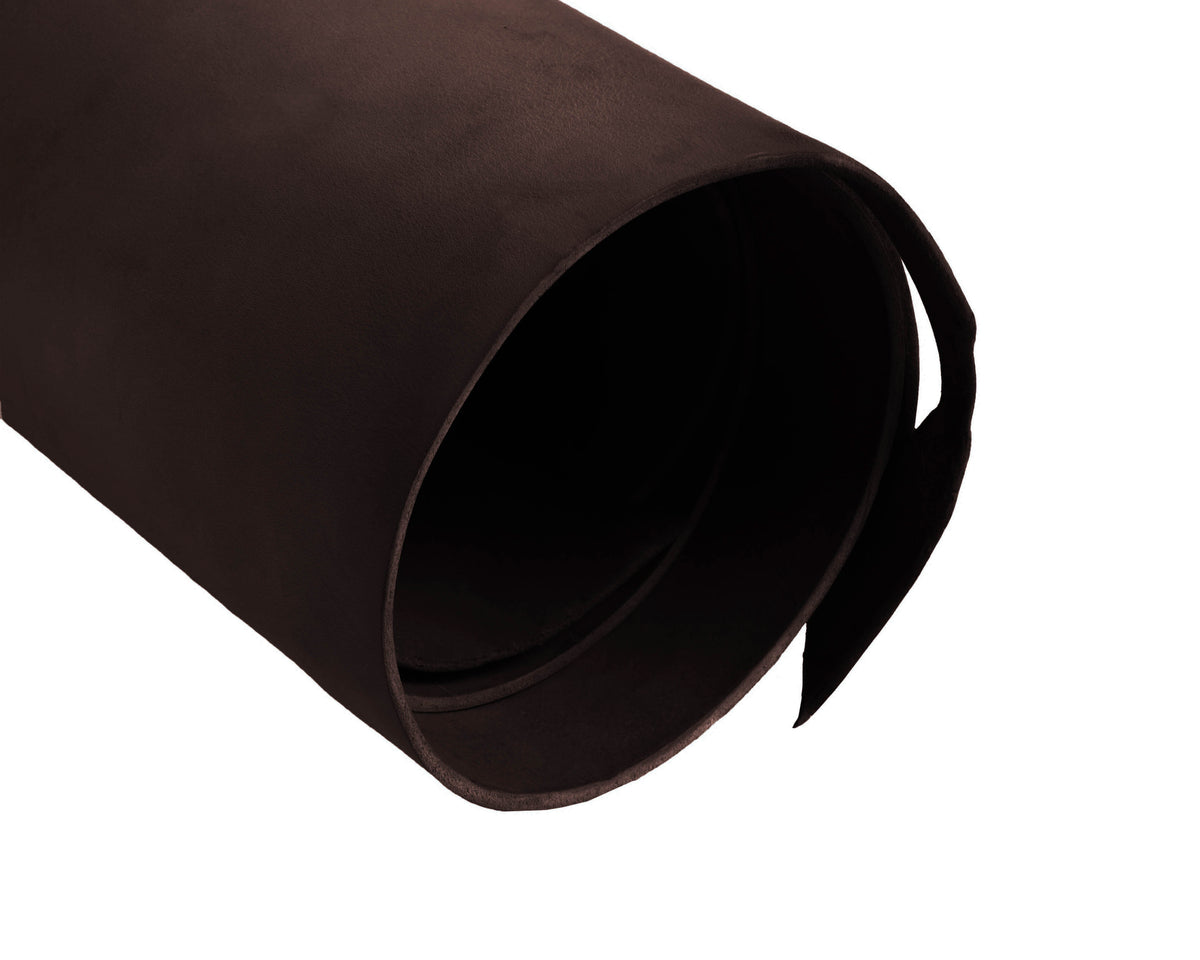 Rolled side of ChahinLeather Havana Brown Bridle Penetrated with Colorfast