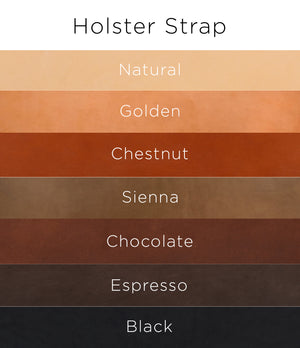Color options for ChahinLeather Holster Strap