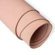 Load image into Gallery viewer, Rolled side of ChahinLeather Morganite Pigmented Strap
