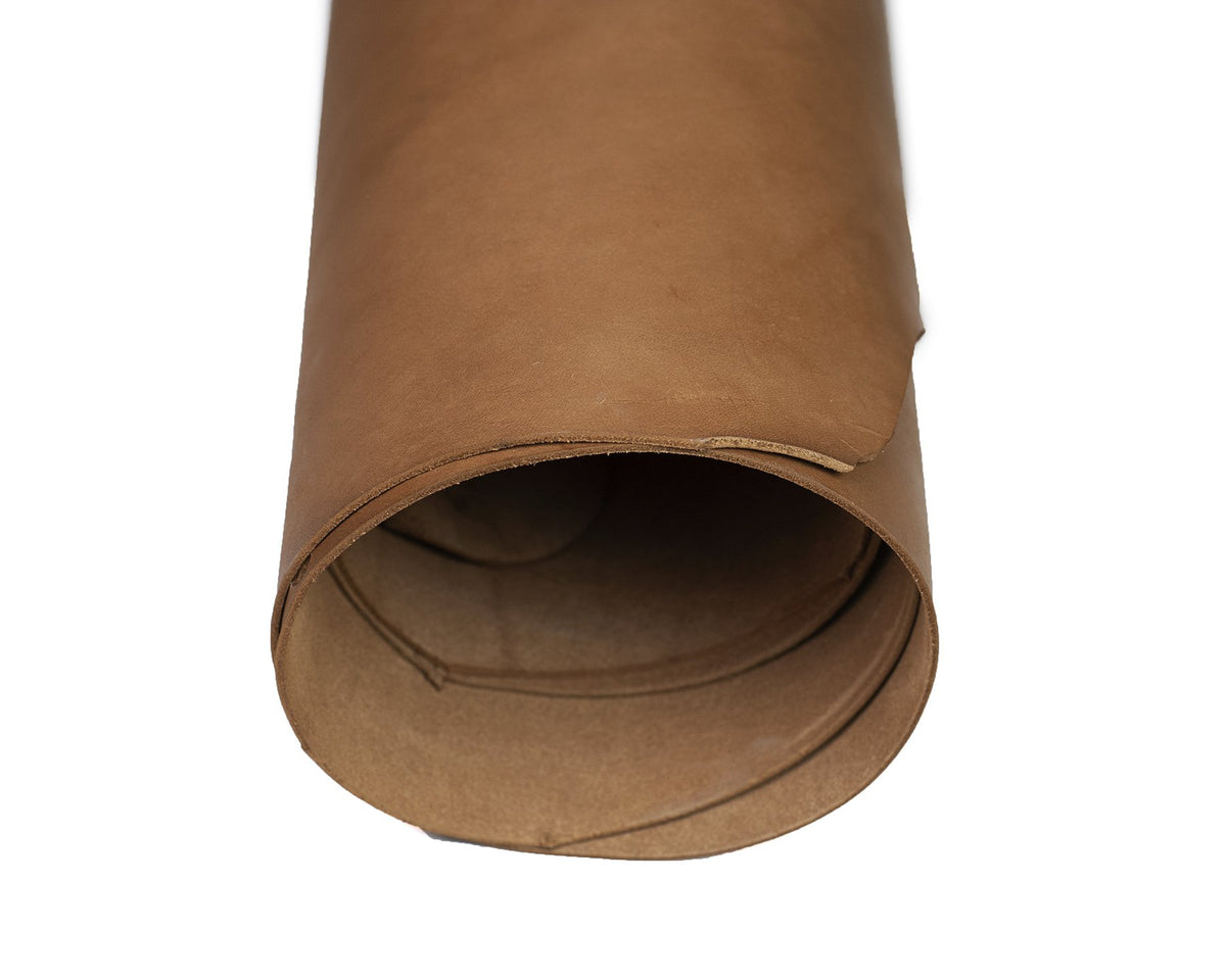 Close up of rolled ChahinLeather Sienna Holster Strap