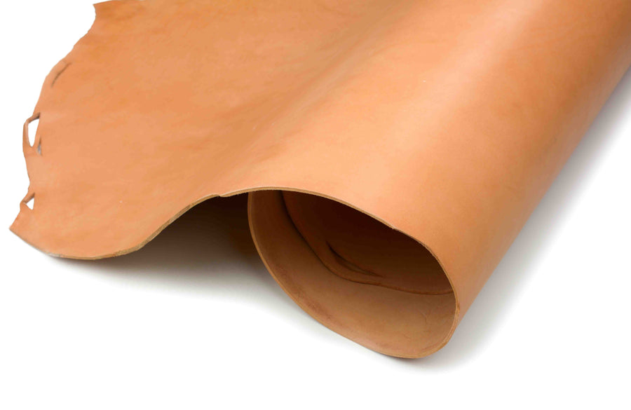 Rolled side of  ChahinLeather Golden Tooling Strap