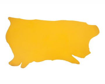 side of ChahinLeather yellow thistle strap