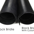 Load image into Gallery viewer, Black bridle colorfast vs noncolorfast
