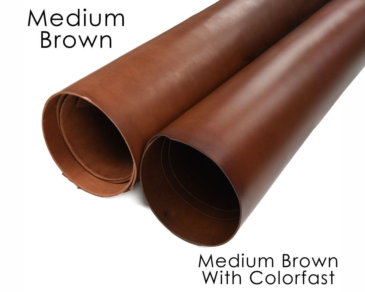 Medium brown bridle with colorfast vs noncolorfast