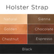 Load image into Gallery viewer, Color grid showing ALD holster strap color options
