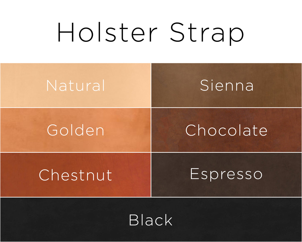 color grid for ALD holster strap color options