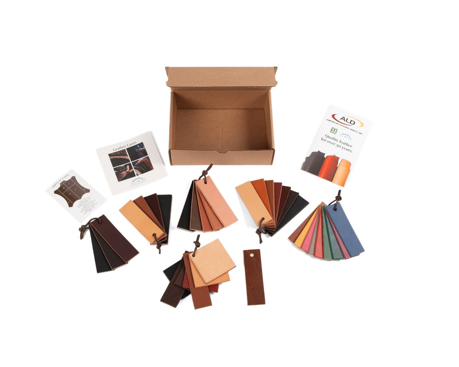 ChahinLeather™ Variety Sample Box – American Leather Direct