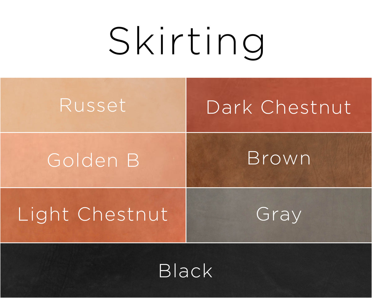 Color grid of ALD skirting color options