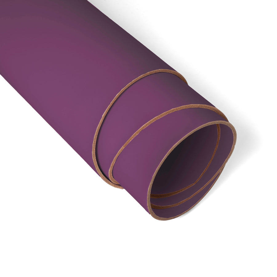 Rolled side of ChahinLeather Ametrine Pigmented Strap