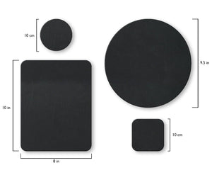 Black Strap Coasters and Mousepads