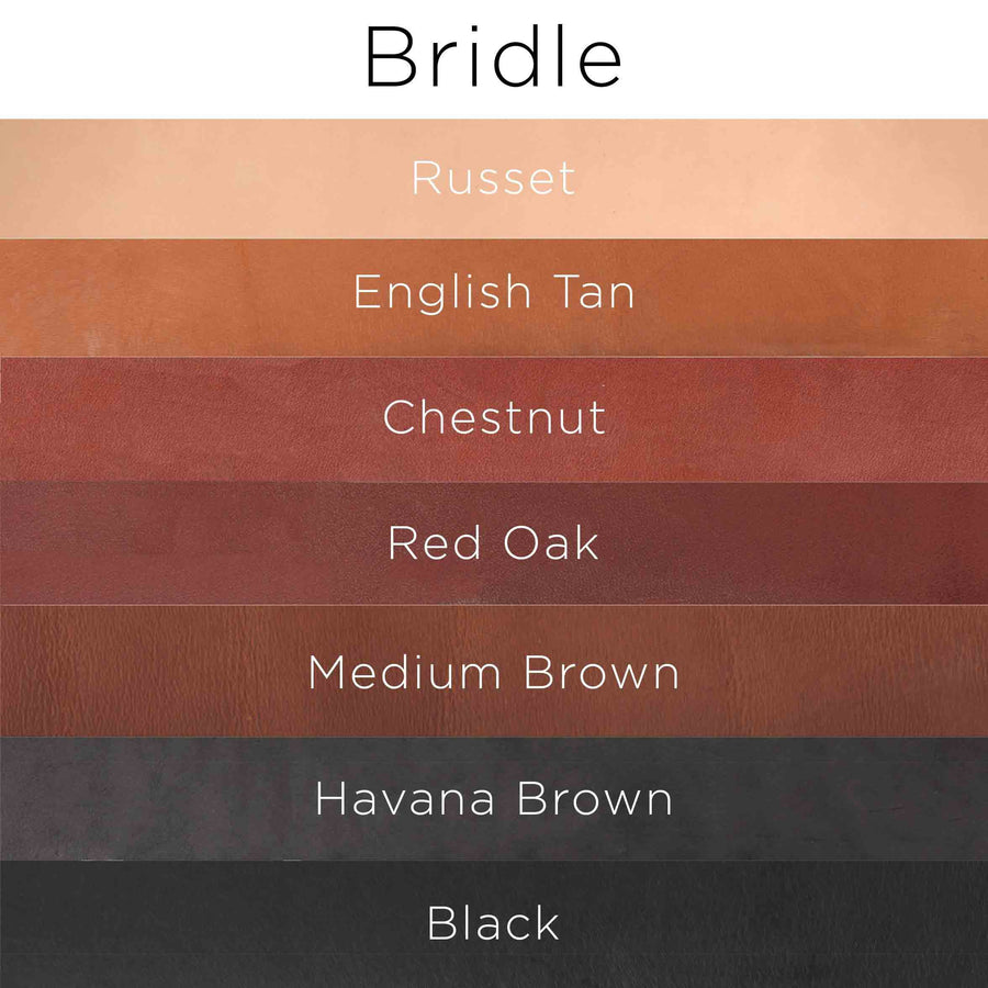 Color options for Bridle Leather