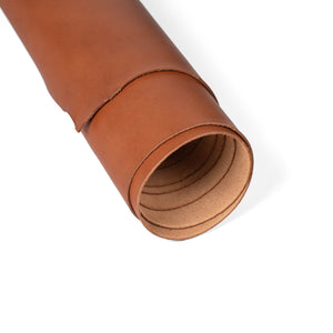 Rolled side of ChahinLeather Castano Luxe Strap