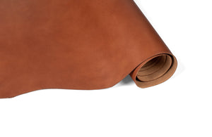 Rolled side of ChahinLeather Castano Luxe Strap