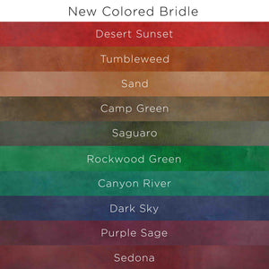 Color options for Southwestern Bridle collection