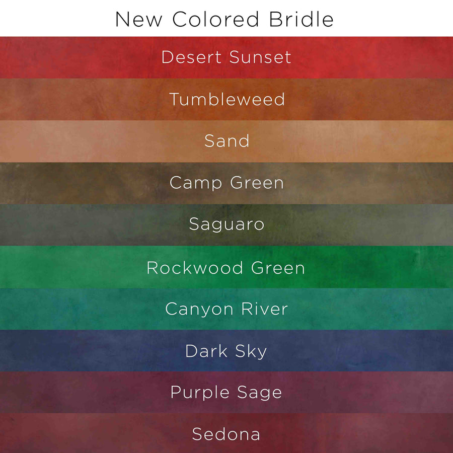 Color options for Southwestern Bridle collection