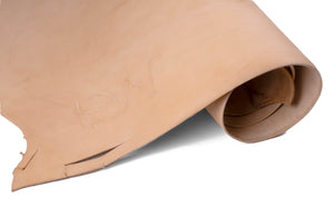 Rolled side of ChahinLeather Economy Russet Skirting