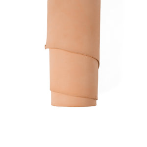Close up of ChahinLeather Natural Tooling Strap