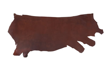 Side of ChahinLeather Medium Brown Bridle Penetrated with Colorfast