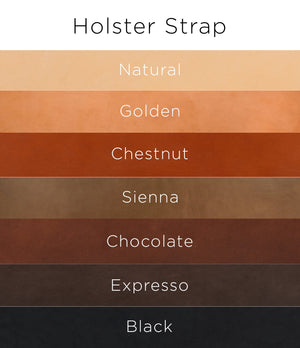 Color options for ChahinLeather Holster Strap