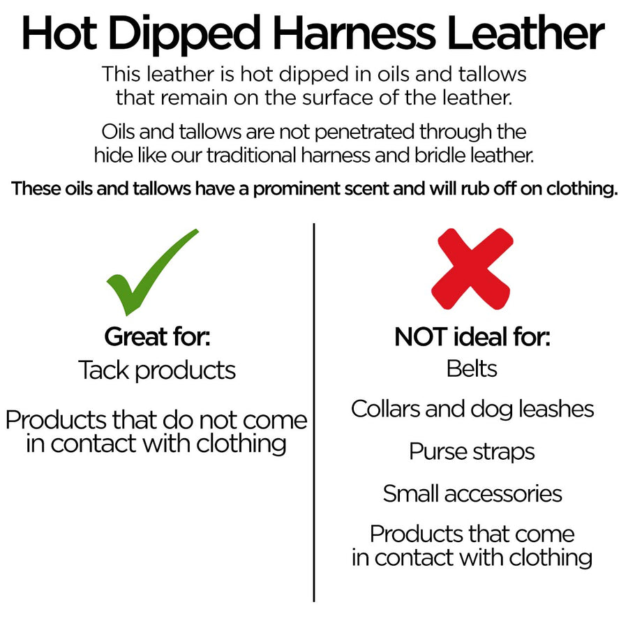 Hot Dipped leather information