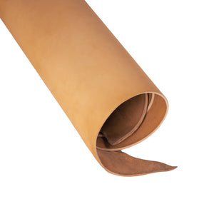 Rolled side of Special ChahinLeather London Tan Harness