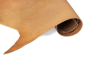 Rolled side of Special ChahinLeather London Tan Harness