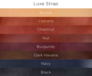 Color options for Luxe Strap 