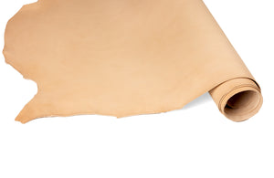 Rolled side of ChahinLeather Natural Holster Strap