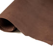 Load image into Gallery viewer, Rolled side of ChahinLeather Penetrated Brown Skirting
