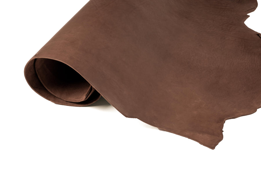 Rolled side of ChahinLeather Penetrated Brown Skirting