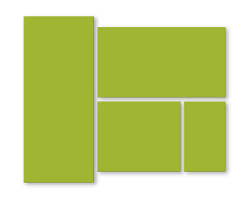 Peridot pigmented strap collage